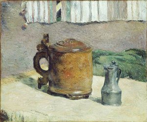 Still Life with Clay Jug and Iron Cup by Paul Gauguin